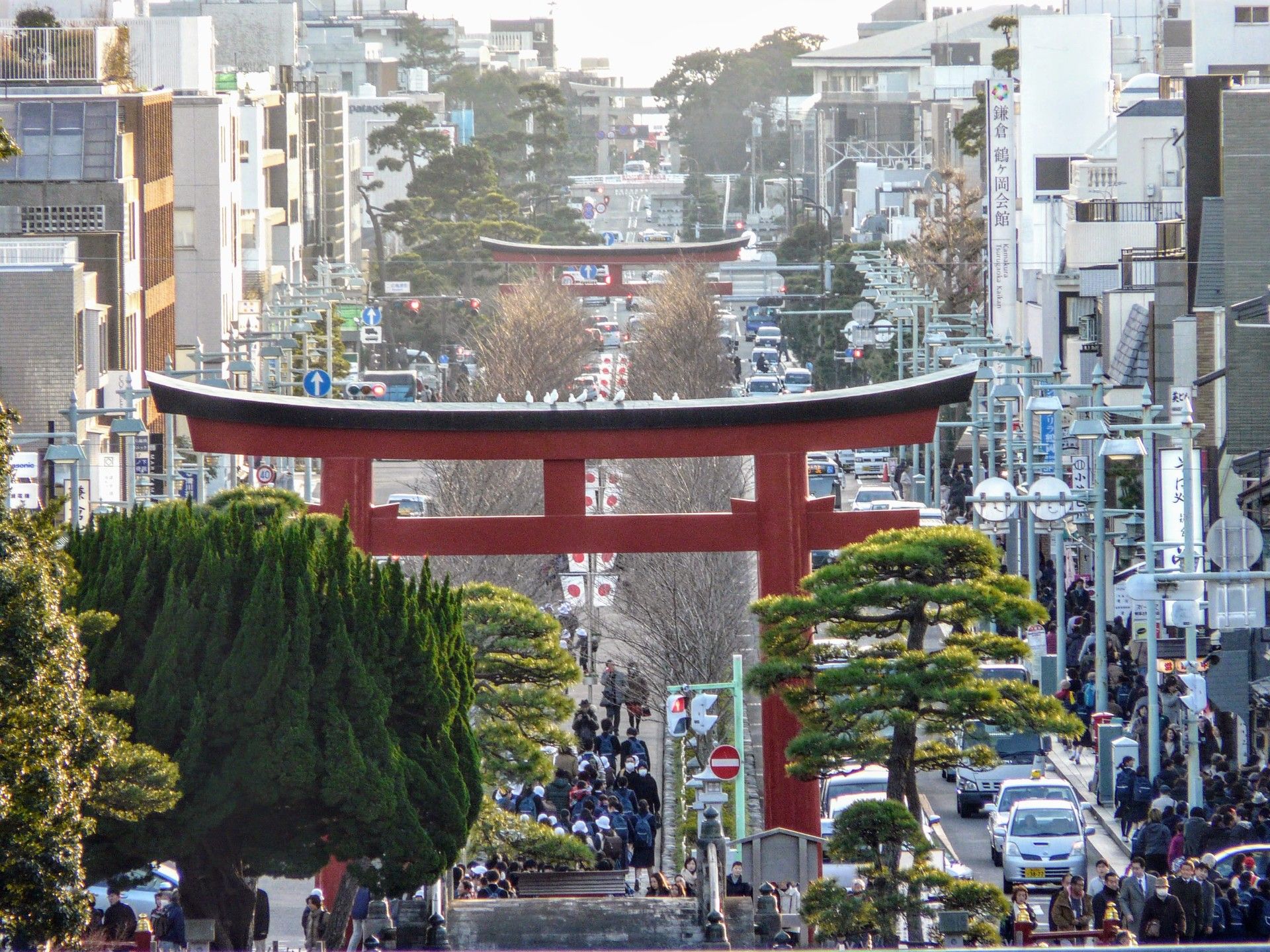 Wakamiya Oji and the Dankazura path, running straight from the Third Torii to the First