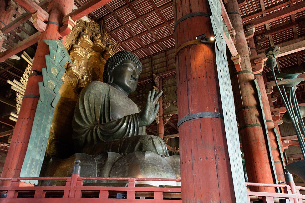 The Great Buddha inside Todai-ji’s Daibutsuden